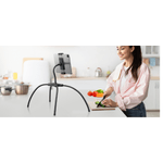 Laptop, Telefoane si Tablete - Laptopuri si accesorii - Accesorii Laptop - Standuri/Coolere notebook - Suport reglabil portabil pentru telefon, tableta, ipad, Nintendo, potrivit pentru dispositive de la 4,7” – 17,3”, Negru - Infinity.ro