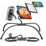 Laptop, Telefoane si Tablete - Laptopuri si accesorii - Accesorii Laptop - Standuri/Coolere notebook - Suport reglabil portabil pentru telefon, tableta, ipad, Nintendo, potrivit pentru dispositive de la 4,7” – 17,3”, Negru - Infinity.ro