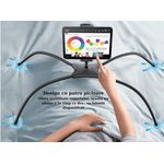 Laptop, Telefoane si Tablete - Laptopuri si accesorii - Accesorii Laptop - Standuri/Coolere notebook - Suport reglabil portabil pentru telefon, tableta, ipad, Nintendo, potrivit pentru dispositive de la 4,7” – 17,3”, Negru - Infinity.ro