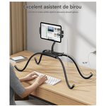 Laptop, Telefoane si Tablete - Laptopuri si accesorii - Accesorii Laptop - Standuri/Coolere notebook - Suport reglabil portabil pentru telefon, tableta, ipad, Nintendo, potrivit pentru dispositive de la 4,7” – 17,3”, Negru - Infinity.ro