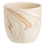Casa si Gradina - Gradinarit si plante - Plante si ghivece - Ghivece si suporturi - Masca ghiveci ceramica, monocolor, diametru 16.5 cm, inaltime 15 cm, capacitate 2.5 l, ecru, model caramel - Infinity.ro