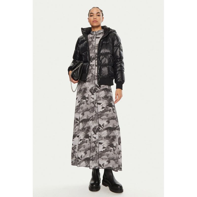 Fashion, accesorii si bijuterii - Femei - Imbracaminte femei - Jachete si geci femei - Geaca dama Armani Exchange XW000228, Negru,  L INTL - Infinity.ro