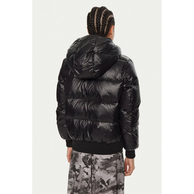 Fashion, accesorii si bijuterii - Femei - Imbracaminte femei - Jachete si geci femei - Geaca dama Armani Exchange XW000228, Negru,  L INTL - Infinity.ro