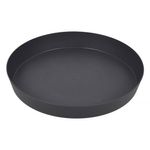 Casa si Gradina - Gradinarit si plante - Plante si ghivece - Ghivece si suporturi - Farfurie ghiveci flori, plastic, diametru 24.5 cm, inaltime 3.3 cm, antracit - Infinity.ro