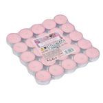 Casa si Gradina - Decoratiuni - Aromaterapie si lumanari - Lumanari si candele - Set lumanari pastila, 25 bucati, aroma trandafir, culoare roz, dimensiuni 3.5 x 1.5 cm - Infinity.ro