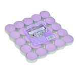 Casa si Gradina - Decoratiuni - Aromaterapie si lumanari - Lumanari si candele - Set lumanari pastila, 25 bucati, aroma lavanda, culoare mov, dimensiuni 3,5 x 1,5cm - Infinity.ro