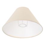 Casa si Gradina - Corpuri si surse de iluminat - Veioze si lampi - Veioze - Abajur veioza, bej, dimensiuni 8 x 14 x 21 cm, material plastic si bumbac - Infinity.ro