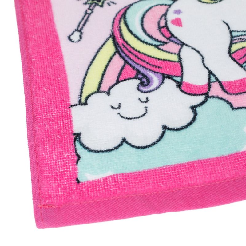 Casa si Gradina - Textile si covoare - Textile baie - Prosoape - Prosop bumbac unicorn, roz, 30x 30 cm - Infinity.ro