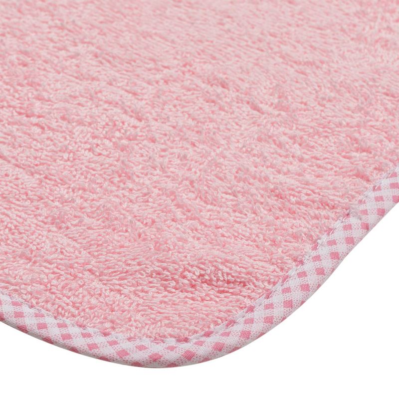 Jucarii, Copii si Bebe - Igiena si ingrijire - Baia bebelusului - Prosoape si halate de baie copii - Prosop copii, bumbac, roz, carouri, 30x 30cm - Infinity.ro