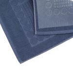 Casa si Gradina - Textile si covoare - Covoare - Covorase baie - Covoras baie, model cercuri, bumbac, 60x 40 cm, albastru - Infinity.ro
