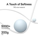 TV, Audio-Video si Foto - Portabile audio - Casti audio - Casti cu Fir Type-C - Baseus Encok C18 (NGCR030102) - Alb - Infinity.ro