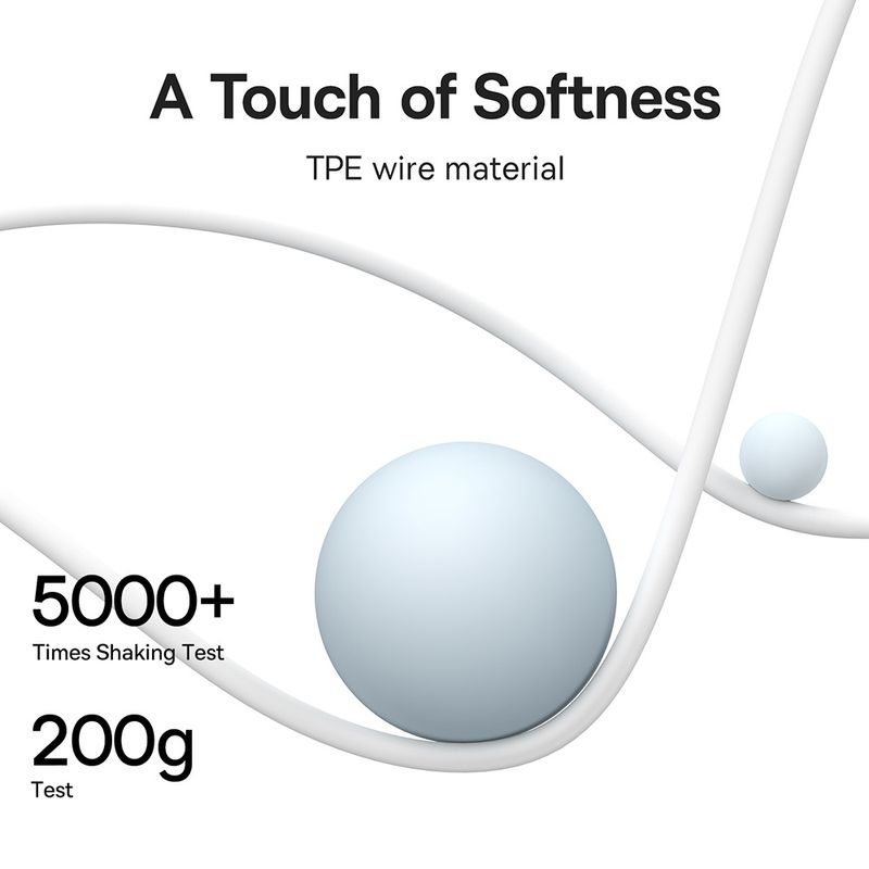 TV, Audio-Video si Foto - Portabile audio - Casti audio - Casti cu Fir Type-C - Baseus Encok C18 (NGCR030102) - Alb - Infinity.ro