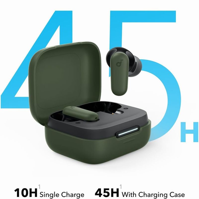 TV, Audio-Video si Foto - Portabile audio - Casti audio - Casti Albastrutooth TWS, Noise Cancelling, Touch Control, IP54 - Anker SoundCore P30i (A3959361) - Verde - Infinity.ro