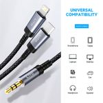 TV, Audio-Video si Foto - Accesorii TV si audio - Cabluri si adaptoare audio - Cablu Adaptor Lightning la Jack - Lito (LA01) - Negru - Infinity.ro