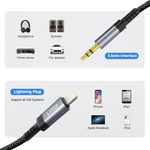 TV, Audio-Video si Foto - Accesorii TV si audio - Cabluri si adaptoare audio - Cablu Adaptor Lightning la Jack - Lito (LA01) - Negru - Infinity.ro