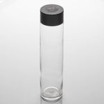 Casa si Gradina - Bucatarie si vesela - Cani si pahare - Sticle - Sticla cilindrica, model negru, capacitate 800ml, transparenta, cu capac filetat - Infinity.ro