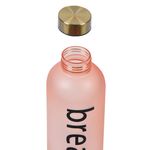 Casa si Gradina - Bucatarie si vesela - Cani si pahare - Sticle - Sticla apa sport, breathe, culoare somon, capacitate 1l, capac auriu metalizat - Infinity.ro