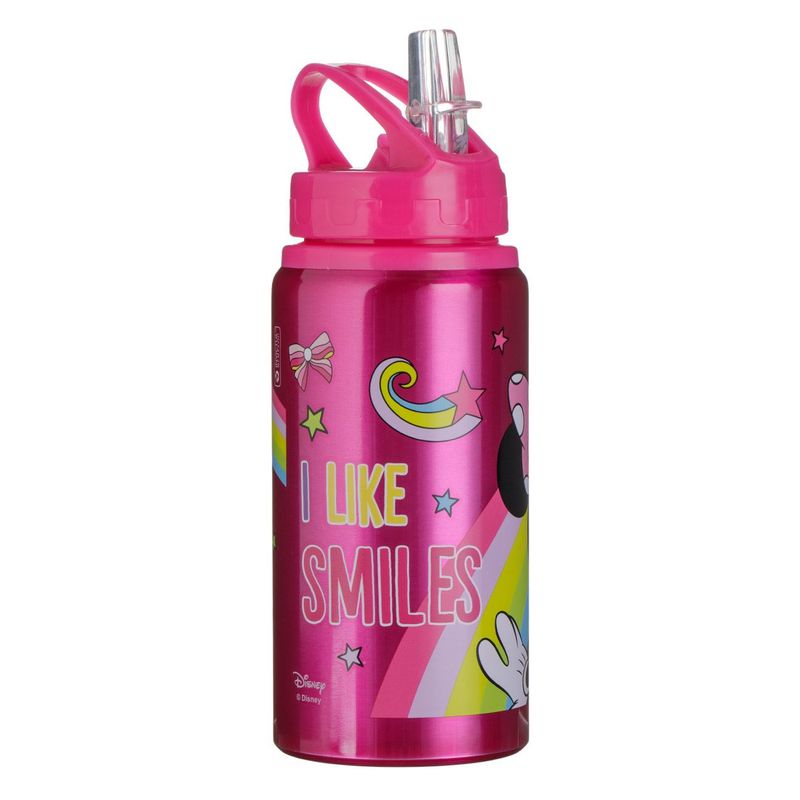Casa si Gradina - Bucatarie si vesela - Cani si pahare - Sticle - Sticla apa disney minnie, flip top, aluminiu, culoare fucsia, capacitate 0,5l - Infinity.ro