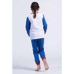 Fashion, accesorii si bijuterii - Copii - Lenjerie si pijamale copii - Pijamale copii - Pijamale lungi Sonic World's faster hedgehog, 152 CM 12 ani, Alb/Albastru - Infinity.ro