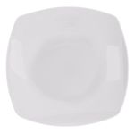 Casa si Gradina - Bucatarie si vesela - Vesela si tacamuri - Farfurii si boluri - Farfurie portelan alb, patrata, 23.5 x 23.5cm - Infinity.ro