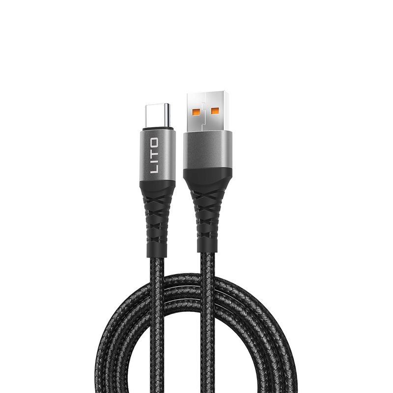 Laptop, Telefoane si Tablete - Telefoane mobile si accesorii - Accesorii Telefoane - Cabluri si adaptoare telefoane - Cablu USB la Type-C, 2.4A, 1m - Lito (LD08) - Negru - Infinity.ro