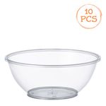 Casa si Gradina - Bucatarie si vesela - Vesela si tacamuri - Farfurii si boluri - Boluri plastic fara capac, set 10 bucati, transparent, capacitate 280ml - Infinity.ro