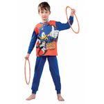 Fashion, accesorii si bijuterii - Copii - Lenjerie si pijamale copii - Pijamale copii - Pijamale lungi Sonic The Hedgehog Speed Let's Roll, 110-116 CM 5-6 ani, Albastru - Infinity.ro