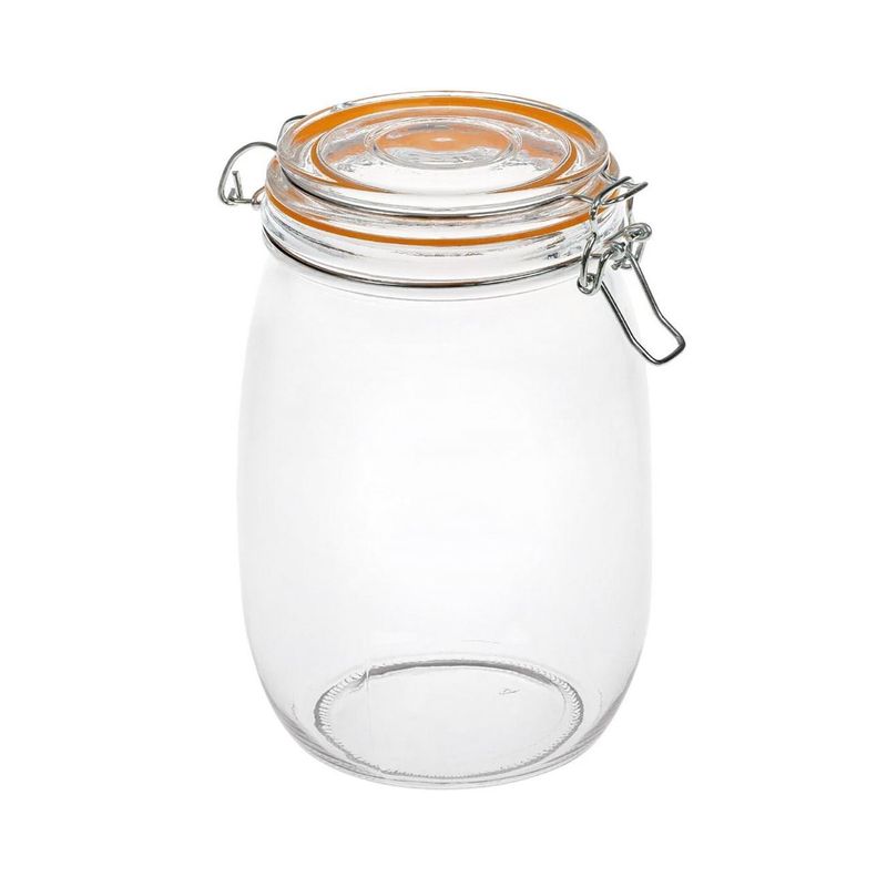 Casa si Gradina - Bucatarie si vesela - Organizare si depozitare bucatarie - Borcane si capace - Borcan sticla, model standard, capac siguranta silicon, capacitate 750ml, transparent - Infinity.ro