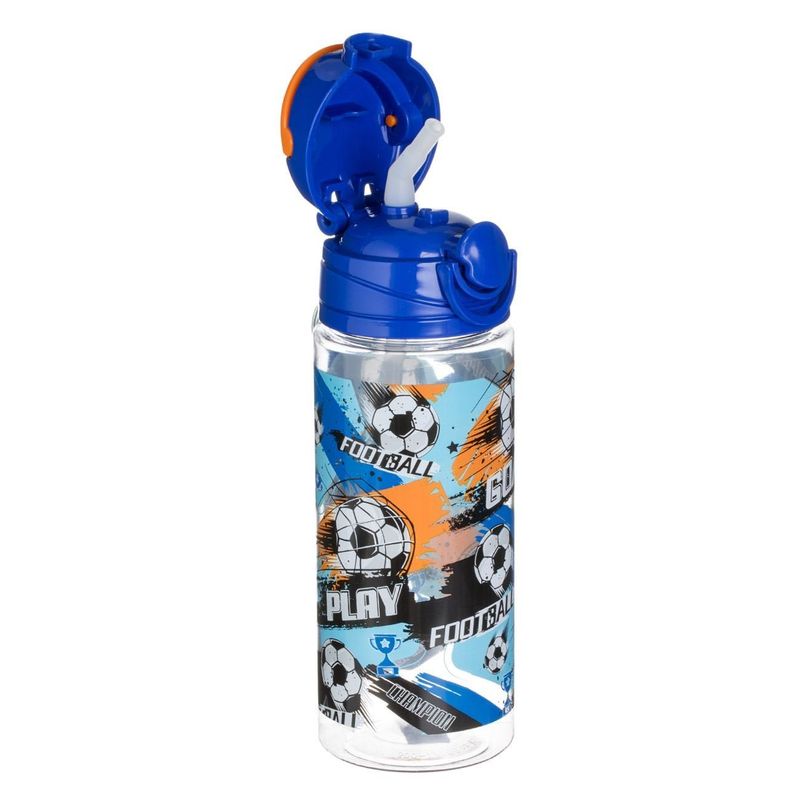 Casa si Gradina - Bucatarie si vesela - Cani si pahare - Sticle - Sticla apa, model fotbal, pop-up, capacitate 500ml, multicolor, plastic - Infinity.ro