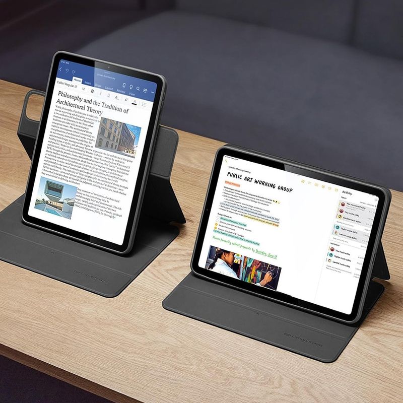 Laptop, Telefoane si Tablete - Tablete si accesorii tablete - Accesorii Tablete - Huse tablete - Husa pentru iPad Pro 13 (2024) - ESR Rebound Hybrid - Negru - Infinity.ro