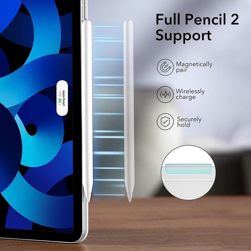 Laptop, Telefoane si Tablete - Tablete si accesorii tablete - Accesorii Tablete - Huse tablete - Husa pentru iPad Pro 11 2018 / iPad Air 4 / 5 / 11 (2020/2022/2024) - ESR Rebound Magnetic - Alb - Infinity.ro