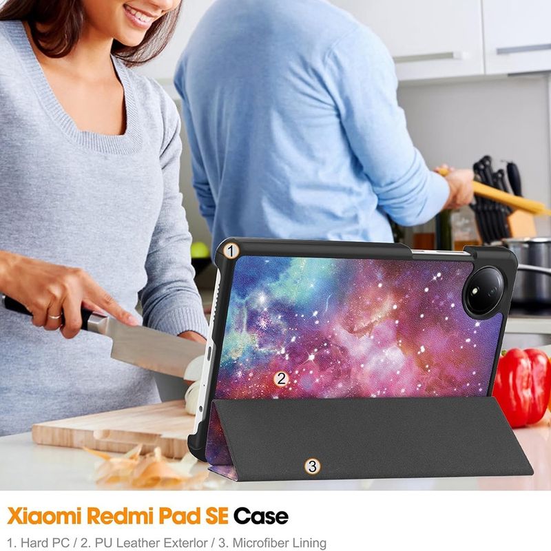 Laptop, Telefoane si Tablete - Tablete si accesorii tablete - Accesorii Tablete - Huse tablete - Husa pentru Xiaomi Rosumi Pad SE 4G - Techsuit FoldPro - Galaxy - Infinity.ro