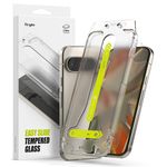 Laptop, Telefoane si Tablete - Telefoane mobile si accesorii - Accesorii Telefoane - Folii protectie telefoane - Folie pentru Google Pixel 9 / Google Pixel 9 Pro (set 2) - Ringke Easy Slide TempeRosu Glass - Transparent - Infinity.ro