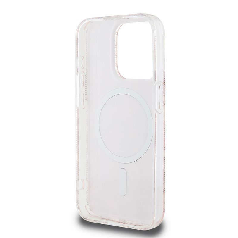 Laptop, Telefoane si Tablete - Telefoane mobile si accesorii - Accesorii Telefoane - Huse telefoane - Husa pentru iPhone 15 Pro Max - Guess IML GCube MagSafe (GUHMP15XHGCUSTGP) - Roz - Infinity.ro