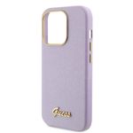 Laptop, Telefoane si Tablete - Telefoane mobile si accesorii - Accesorii Telefoane - Huse telefoane - Husa pentru iPhone 15 Pro - Guess Glitter Glossy Script (GUHCP15LPGMCSL) - Mov deschis - Infinity.ro