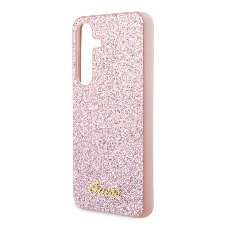 Laptop, Telefoane si Tablete - Telefoane mobile si accesorii - Accesorii Telefoane - Huse telefoane - Husa pentru Samsung Galaxy S24 - Guess Glitter Script (GUHCS24SHGGSHP) - Roz - Infinity.ro