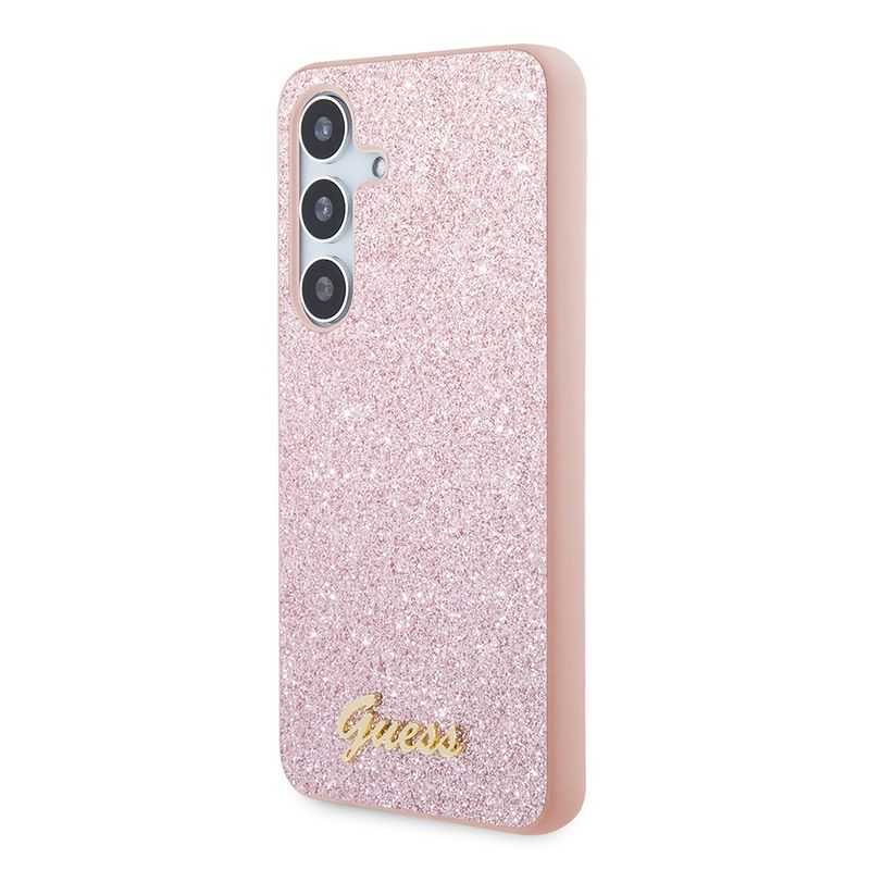 Laptop, Telefoane si Tablete - Telefoane mobile si accesorii - Accesorii Telefoane - Huse telefoane - Husa pentru Samsung Galaxy S24 - Guess Glitter Script (GUHCS24SHGGSHP) - Roz - Infinity.ro
