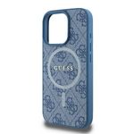 Laptop, Telefoane si Tablete - Telefoane mobile si accesorii - Accesorii Telefoane - Huse telefoane - Husa pentru iPhone 16 Pro - Guess 4G Ring Classic Logo MagSafe (GUHMP16LG4GFRB) - Albastru - Infinity.ro