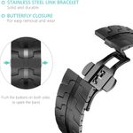 Laptop, Telefoane si Tablete - Wearables si gadgeturi - Wearables - Smartwatch-uri - Curea pentru Apple Watch 1/2/3/4/5/6/7/8/9/SE/SE 2/Ultra/Ultra 2 (42/44/45/49mm) - Techsuit Watchband (W063) - Negru - Infinity.ro