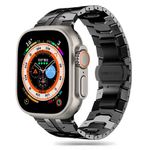 Laptop, Telefoane si Tablete - Wearables si gadgeturi - Wearables - Smartwatch-uri - Curea pentru Apple Watch 1/2/3/4/5/6/7/8/9/SE/SE 2/Ultra/Ultra 2 (42/44/45/49mm) - Techsuit Watchband (W063) - Negru - Infinity.ro