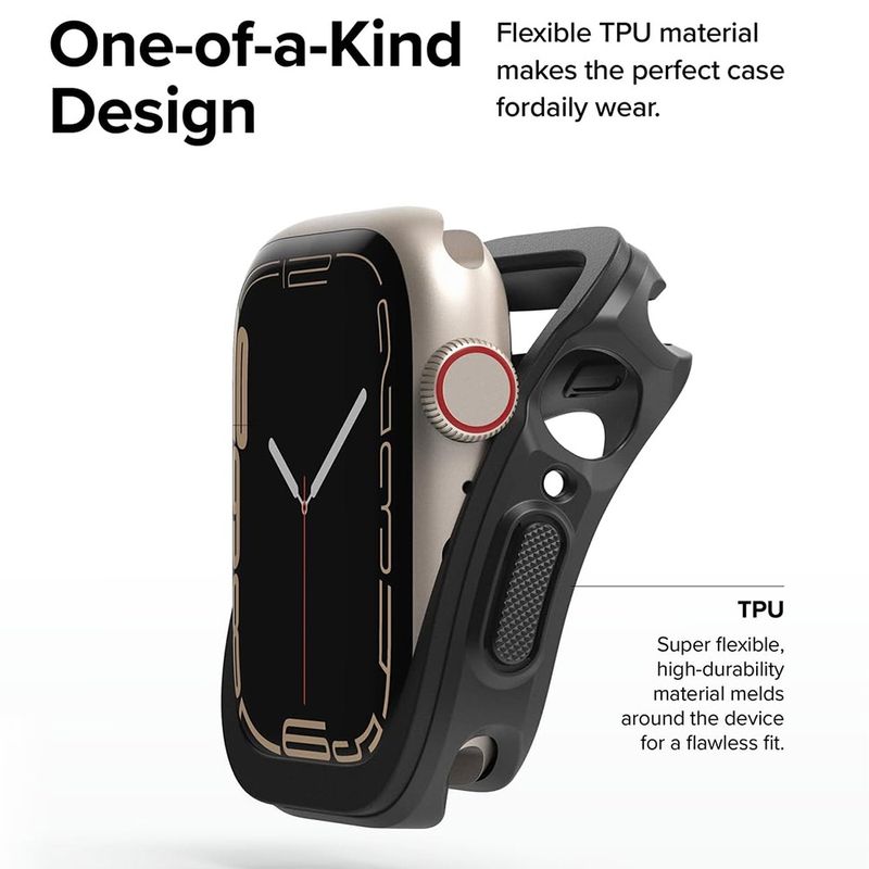 Laptop, Telefoane si Tablete - Wearables si gadgeturi - Wearables - Smartwatch-uri - Husa pentru Apple Watch 10 46mm - Ringke Air Sports - Negru - Infinity.ro