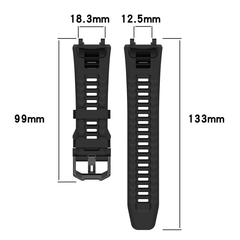 Laptop, Telefoane si Tablete - Wearables si gadgeturi - Wearables - Smartwatch-uri - Curea pentru Amazfit T-Rex 2 / 2 Ocean Albastru - Techsuit Watchband (W067) - Negru - Infinity.ro