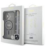 Laptop, Telefoane si Tablete - Telefoane mobile si accesorii - Accesorii Telefoane - Huse telefoane - Husa pentru iPhone 16 - Guess IML Glitter cu Pearl Strap MagSafe (GUHMP16SHGCRELSK) - Negru - Infinity.ro