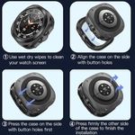 Laptop, Telefoane si Tablete - Wearables si gadgeturi - Wearables - Smartwatch-uri - Husa pentru Samsung Galaxy Watch UltraA (47mm) + Folie - Techsuit Defense360 Pro - Negru - Infinity.ro