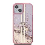 Laptop, Telefoane si Tablete - Telefoane mobile si accesorii - Accesorii Telefoane - Huse telefoane - Husa pentru iPhone 15 Plus / iPhone 14 Plus - Guess Liquid Glitter Auriu Stripes (GUHCP15MLFCSEGP) - Roz - Infinity.ro
