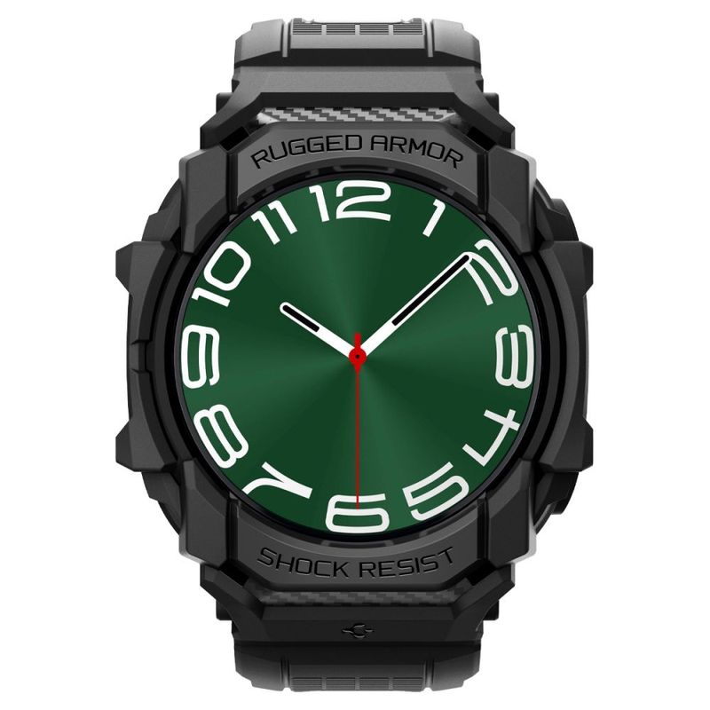 Laptop, Telefoane si Tablete - Wearables si gadgeturi - Wearables - Smartwatch-uri - Husa pentru Samsung Galaxy Watch UltraA 47mm - Spigen Rugged Armor Pro - Negru - Infinity.ro