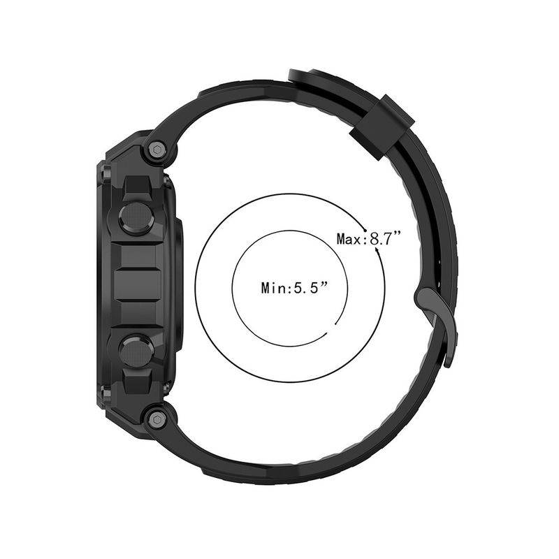 Laptop, Telefoane si Tablete - Wearables si gadgeturi - Wearables - Smartwatch-uri - Curea pentru Amazfit T-Rex / T-Rex Pro - Techsuit Watchband (W067) - Negru - Infinity.ro