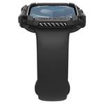 Laptop, Telefoane si Tablete - Wearables si gadgeturi - Wearables - Smartwatch-uri - Husa pentru Apple Watch 10 42mm - Spigen Rugged Armor - Negru - Infinity.ro