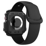 Laptop, Telefoane si Tablete - Wearables si gadgeturi - Wearables - Smartwatch-uri - Husa pentru Apple Watch 10 42mm - Spigen Rugged Armor - Negru - Infinity.ro