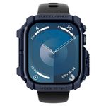 Laptop, Telefoane si Tablete - Wearables si gadgeturi - Wearables - Accesorii wearables - Husa pentru Apple Watch 10 46mm - Spigen Rugged Armor - Albastru inchis Albastru - Infinity.ro
